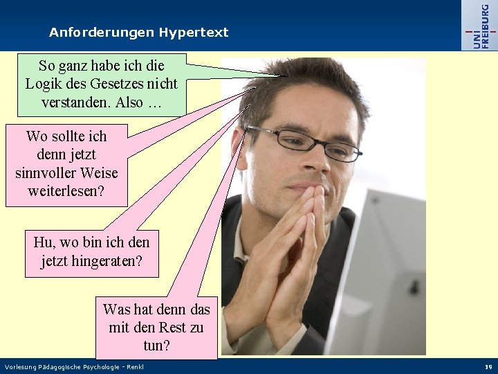 Anforderungen Hypertext So ganz habe ich die Logik des Gesetzes nicht verstanden. Also …