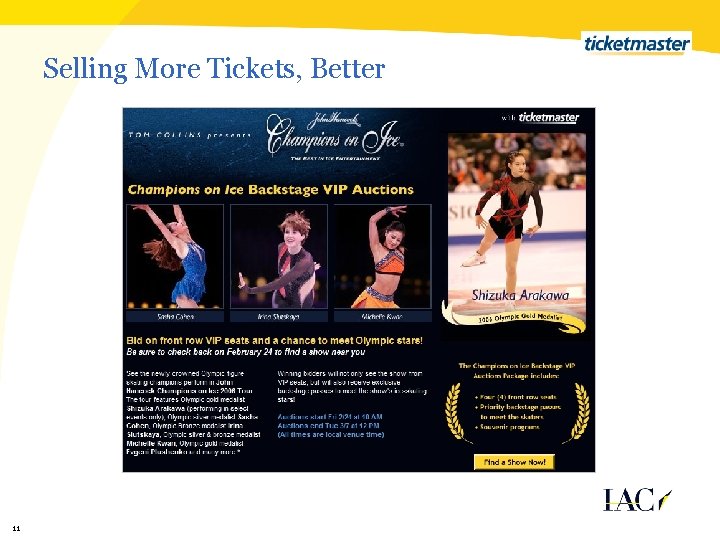 Selling More Tickets, Better 11 