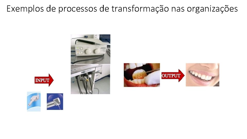 Exemplos de processos de transformação nas organizações 