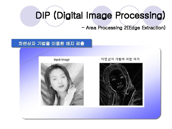 DIP (Digital Image Processing) - Area Processing 2(Edge Extraction) 차연산자 기법을 이용한 에지 검출