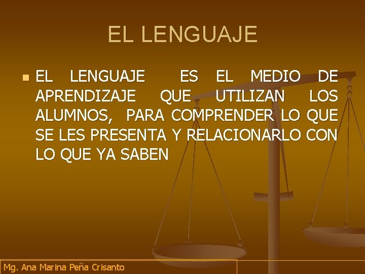 EL LENGUAJE n EL LENGUAJE ES EL MEDIO DE APRENDIZAJE QUE UTILIZAN LOS ALUMNOS, EL LENGUAJE n EL LENGUAJE ES EL MEDIO DE APRENDIZAJE QUE UTILIZAN LOS ALUMNOS,