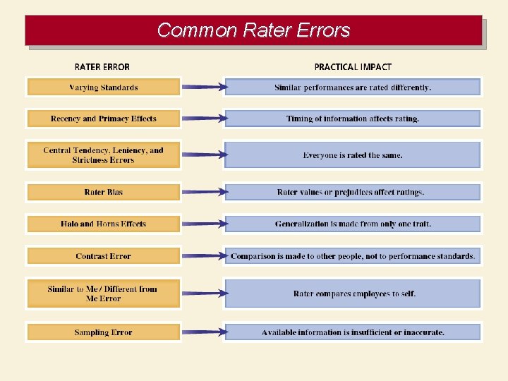 Common Rater Errors 