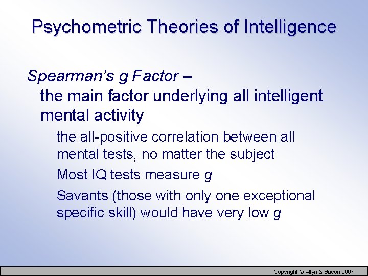 Chapter 11 Testing and Individual Differences a k