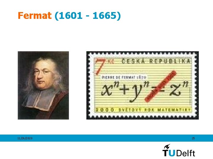 Fermat (1601 - 1665) 11/26/2020 25 