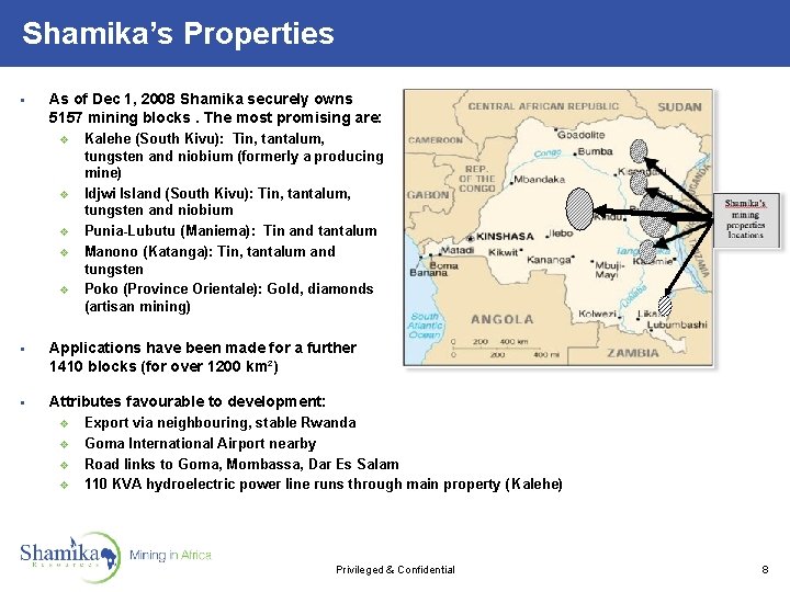 Shamika Resources Exploration And Near Term Production Company