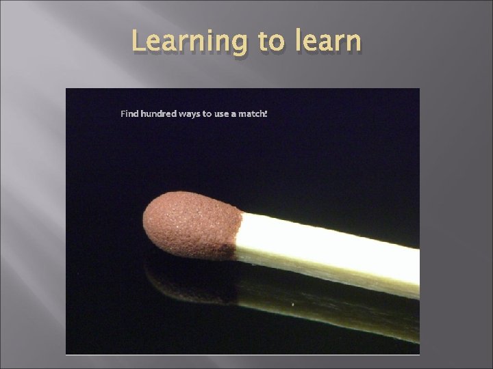 Learning to learn 