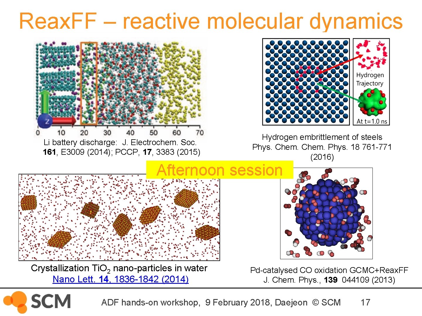Reax. FF – reactive molecular dynamics Li battery discharge: J. Electrochem. Soc. 161, E