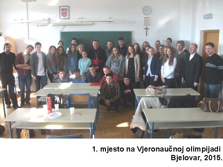 1. mjesto na Vjeronaučnoj olimpijadi Bjelovar, 2015. 
