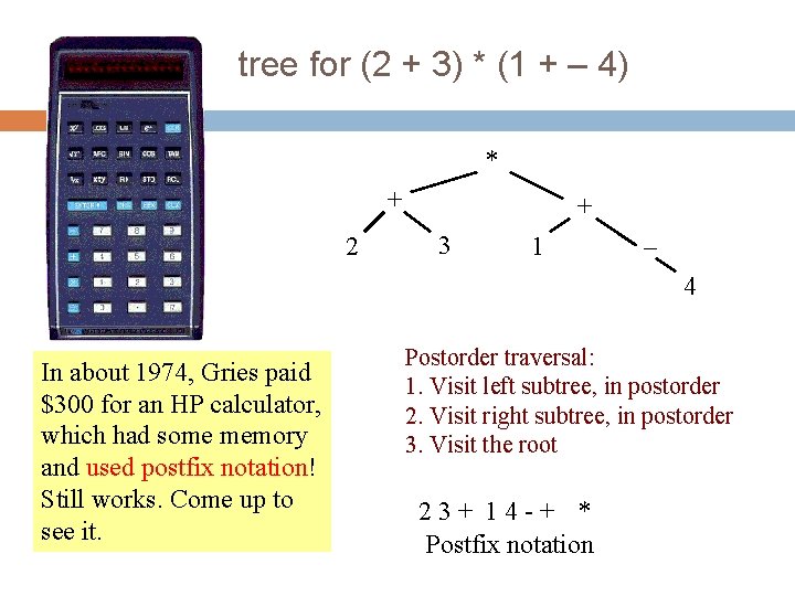 9 tree for (2 + 3) * (1 + – 4) * + 2