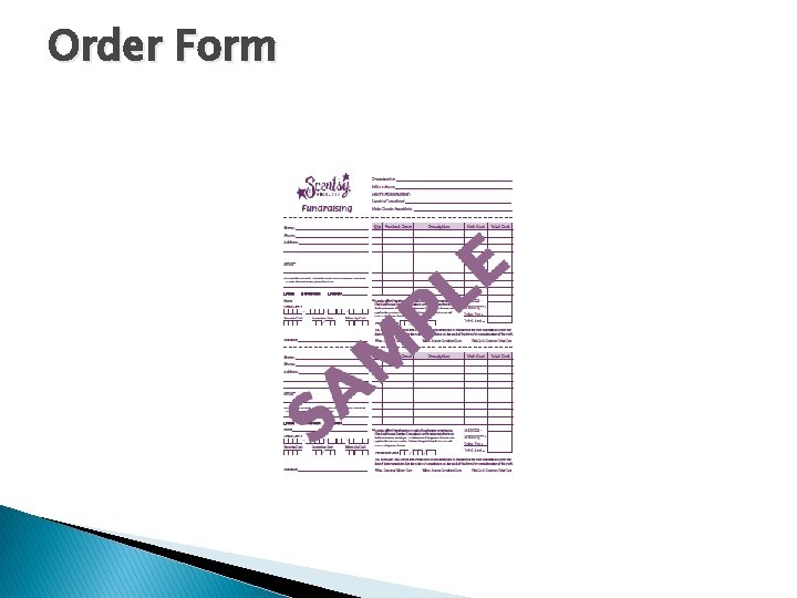 Order Form 