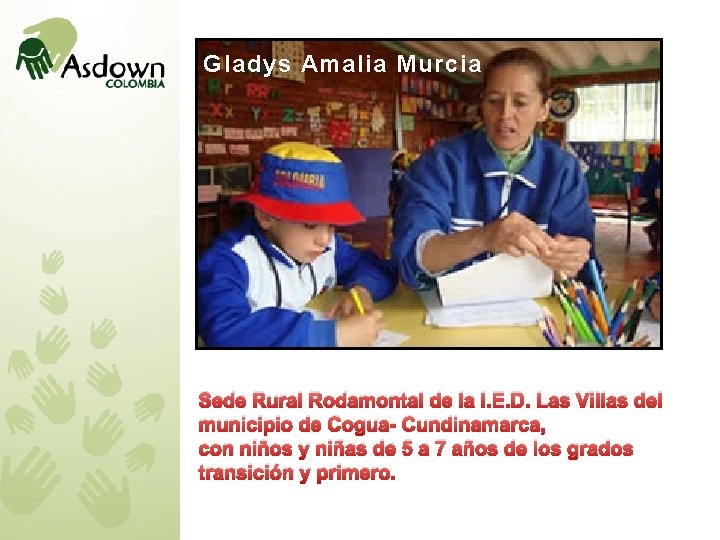 Gladys Amalia Murcia Sede Rural Rodamontal de la I. E. D. Las Villas del