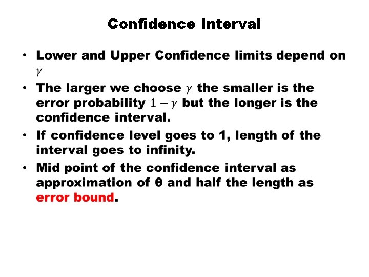 Confidence Interval • 