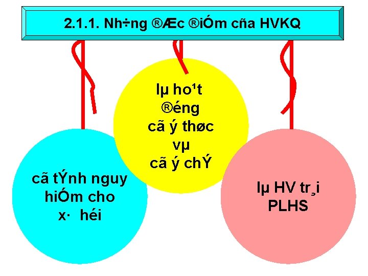 2. 1. 1. Nh÷ng ®Æc ®iÓm cña HVKQ cã tÝnh nguy hiÓm cho x·