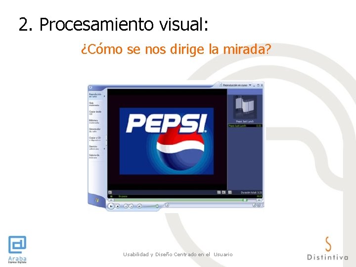 2. Procesamiento visual: ¿Cómo se nos dirige la mirada? Usabilidad y Diseño Centrado en 2. Procesamiento visual: ¿Cómo se nos dirige la mirada? Usabilidad y Diseño Centrado en