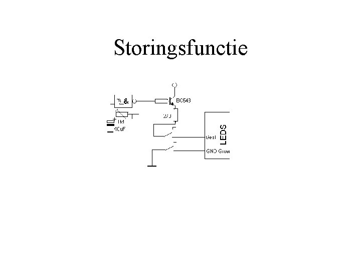 Storingsfunctie 