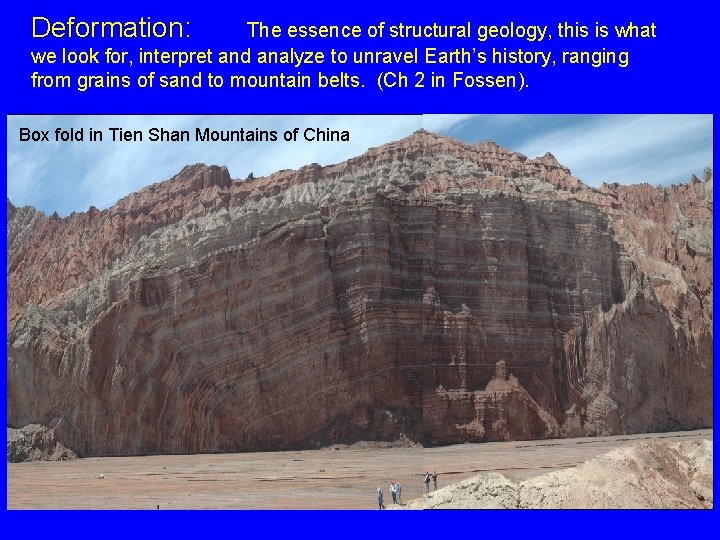 Deformation: The essence of structural geology, this is what we look for, interpret and