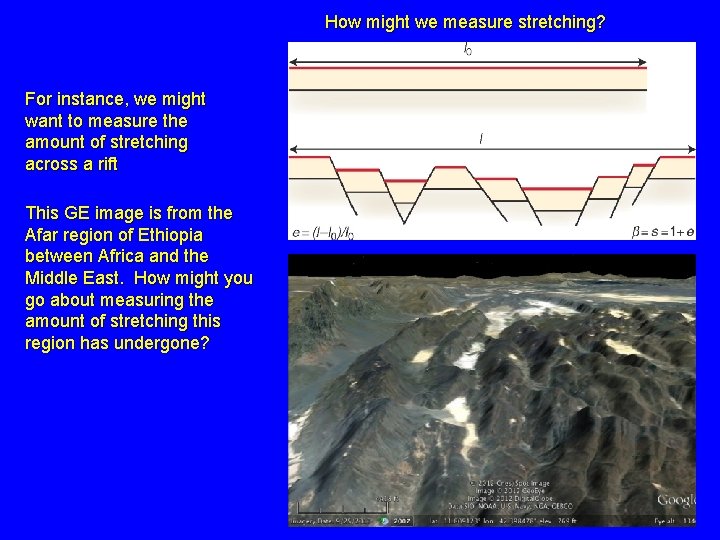 How might we measure stretching? For instance, we might want to measure the amount