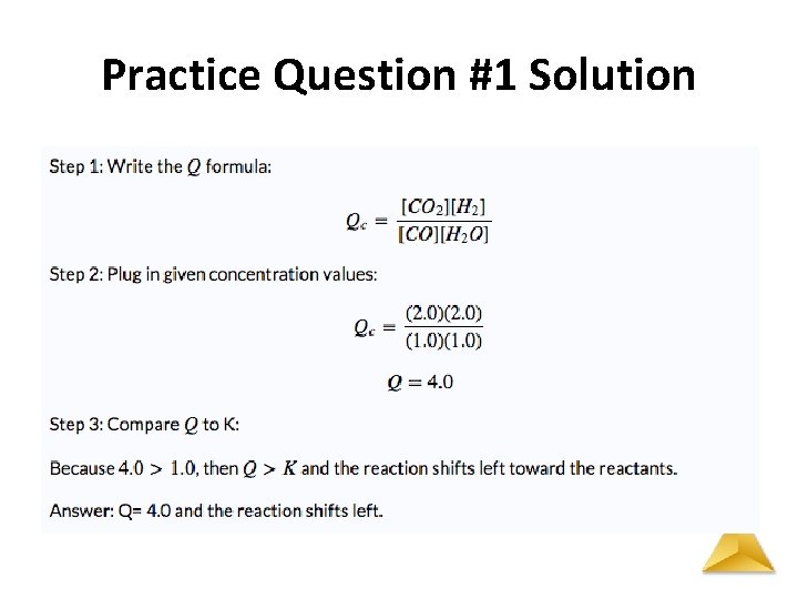 Practice Question #1 Solution 