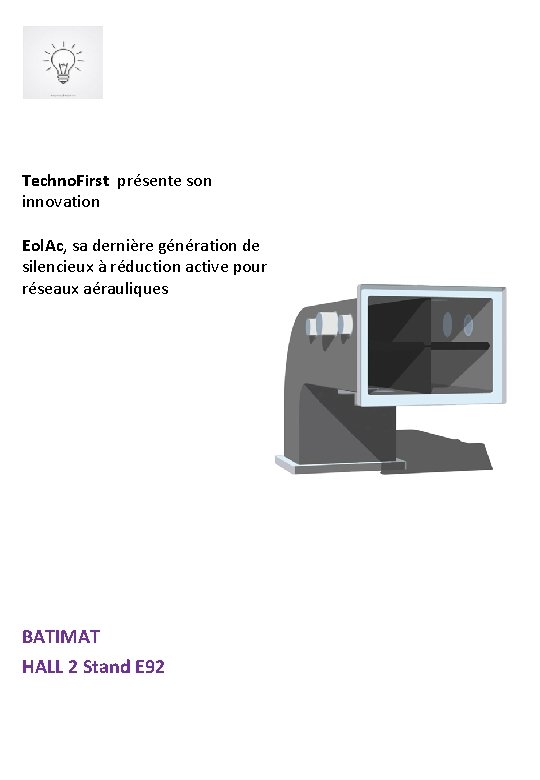 Techno. First présente son innovation Eol. Ac, sa dernière génération de silencieux à réduction