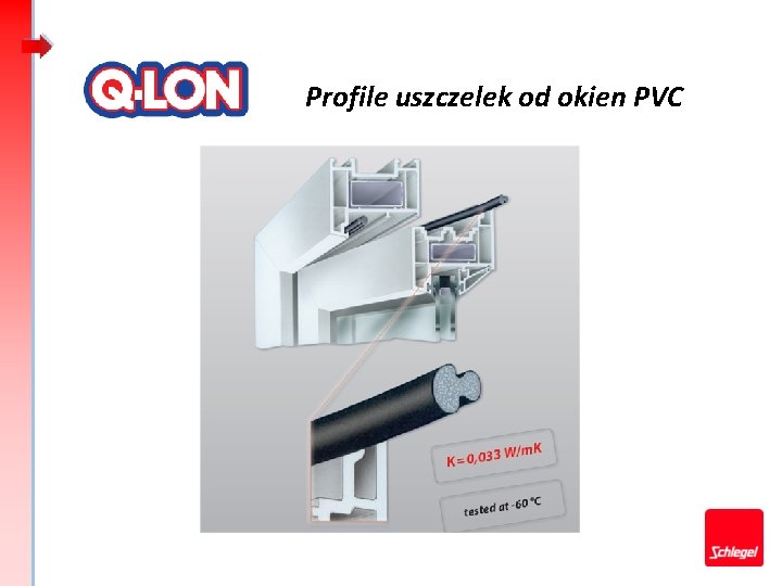 Profile uszczelek od okien PVC 