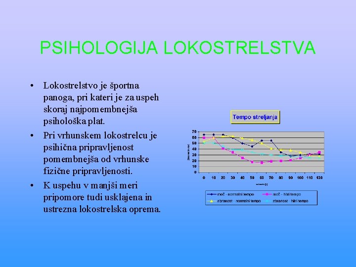 PSIHOLOGIJA LOKOSTRELSTVA • Lokostrelstvo je športna panoga, pri kateri je za uspeh skoraj najpomembnejša PSIHOLOGIJA LOKOSTRELSTVA • Lokostrelstvo je športna panoga, pri kateri je za uspeh skoraj najpomembnejša