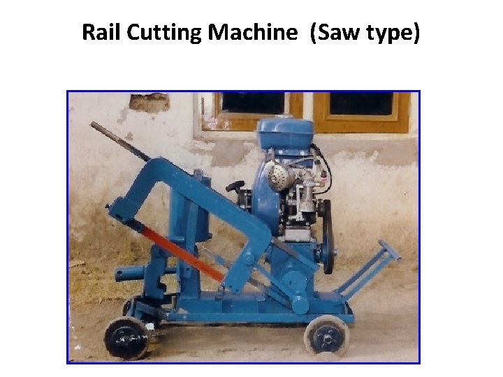 Rail Cutting Machine (Saw type) 