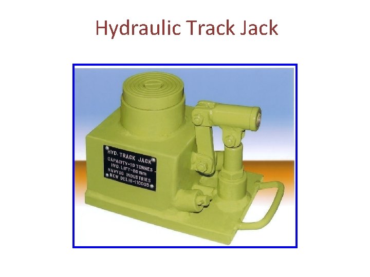 Hydraulic Track Jack 