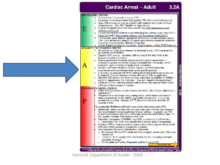 Vermont Department of Health - EMS 