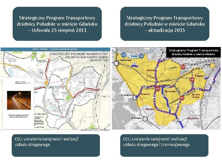 Strategiczny Program Transportowy dzielnicy Południe w mieście Gdańsku – Uchwała 25 sierpień 2011 Strategiczny