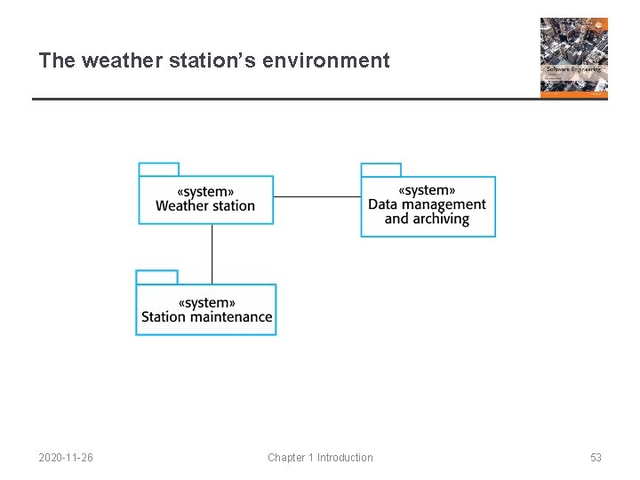 The weather station’s environment 2020 -11 -26 Chapter 1 Introduction 53 