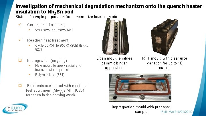 Investigation of mechanical degradation mechanism onto the quench heater insulation to Nb 3 Sn