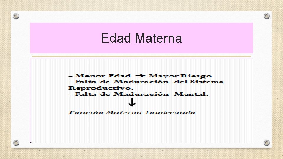 Edad Materna 