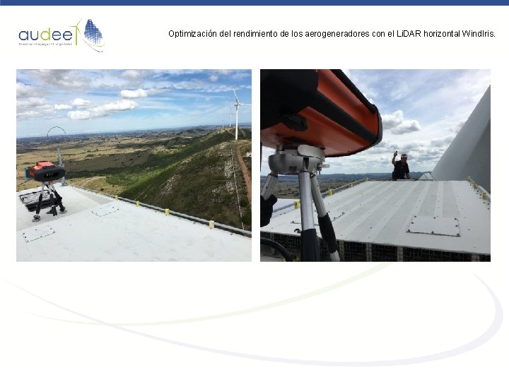 Optimización del rendimiento de los aerogeneradores con el Li. DAR horizontal Wind. Iris. 