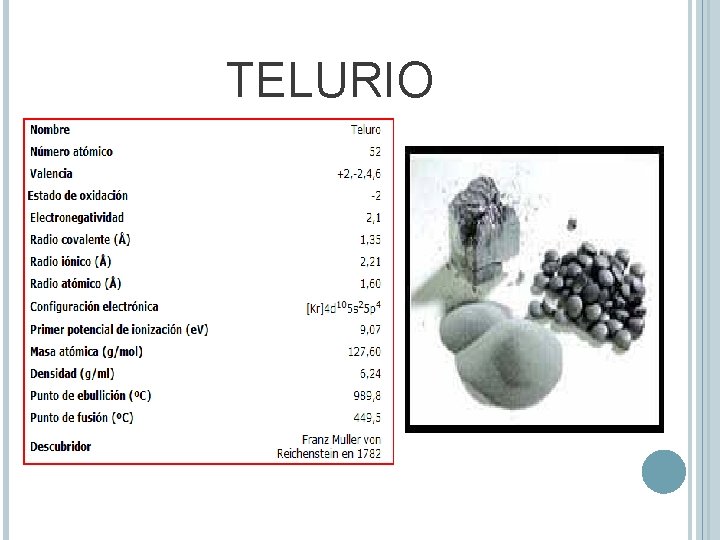 TELURIO 