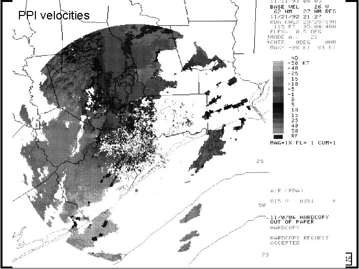 PPI velocities 45 