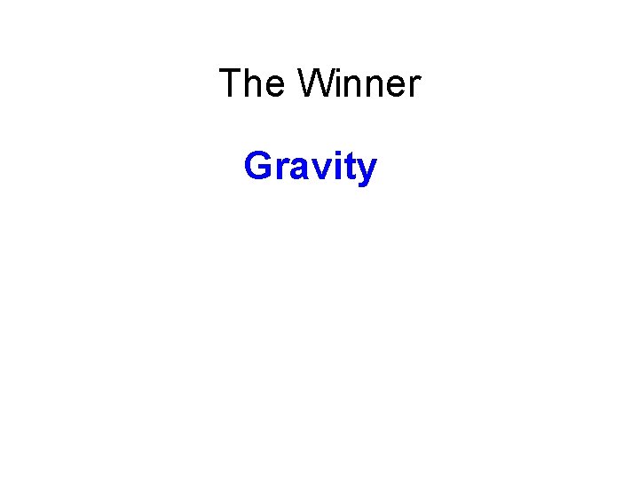 The Winner Gravity 