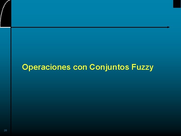 Operaciones con Conjuntos Fuzzy 28 