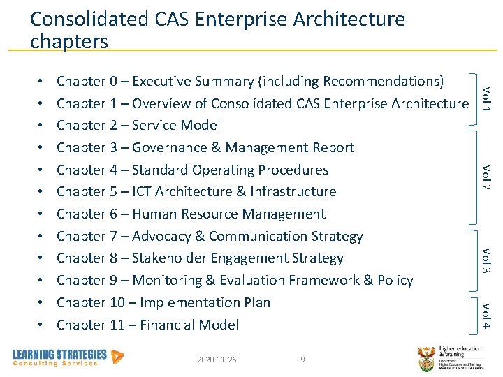 Consolidated CAS Enterprise Architecture chapters Vol 4 9 Vol 3 2020 -11 -26 Vol