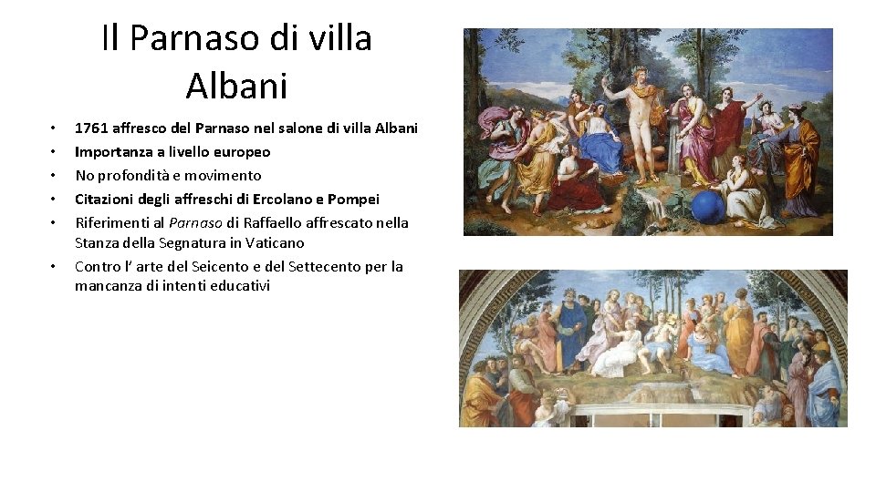 Il Parnaso di villa Albani • • • 1761 affresco del Parnaso nel salone Il Parnaso di villa Albani • • • 1761 affresco del Parnaso nel salone