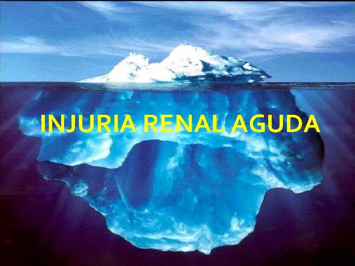 INJURIA RENAL AGUDA FALLA RENAL AGUDA 