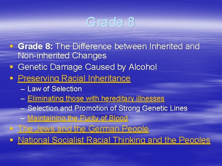 Grade 8 § Grade 8: The Difference between Inherited and Non-inherited Changes § Genetic