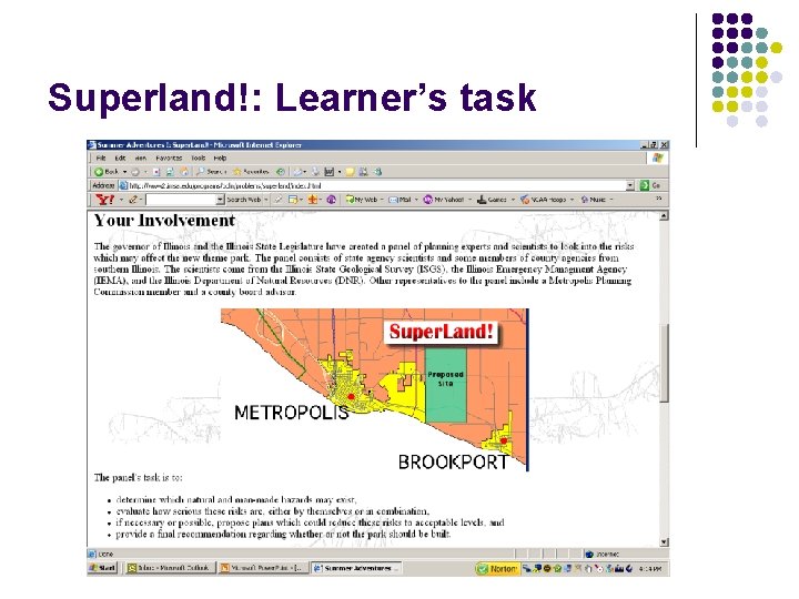 Superland!: Learner’s task 