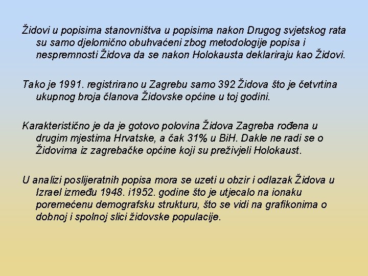 Židovi u popisima stanovništva u popisima nakon Drugog svjetskog rata su samo djelomično obuhvaćeni