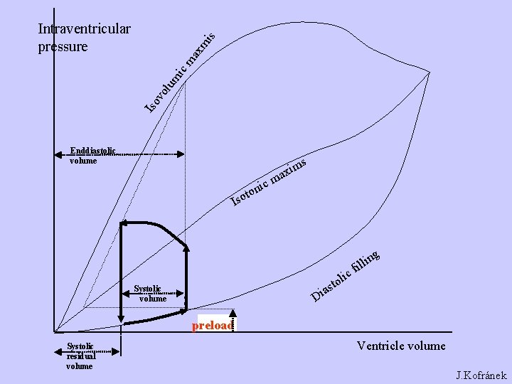 Iso vo lum ic ma xm is Intraventricular pressure Enddiastolic volume s ic ton