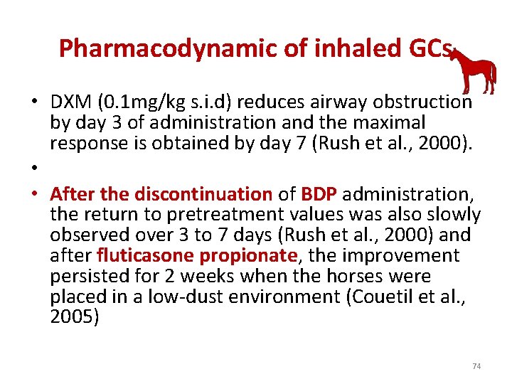 Pharmacodynamic of inhaled GCs • DXM (0. 1 mg/kg s. i. d) reduces airway