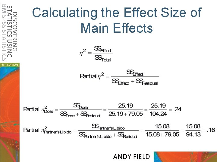 Calculating the Effect Size of Main Effects 