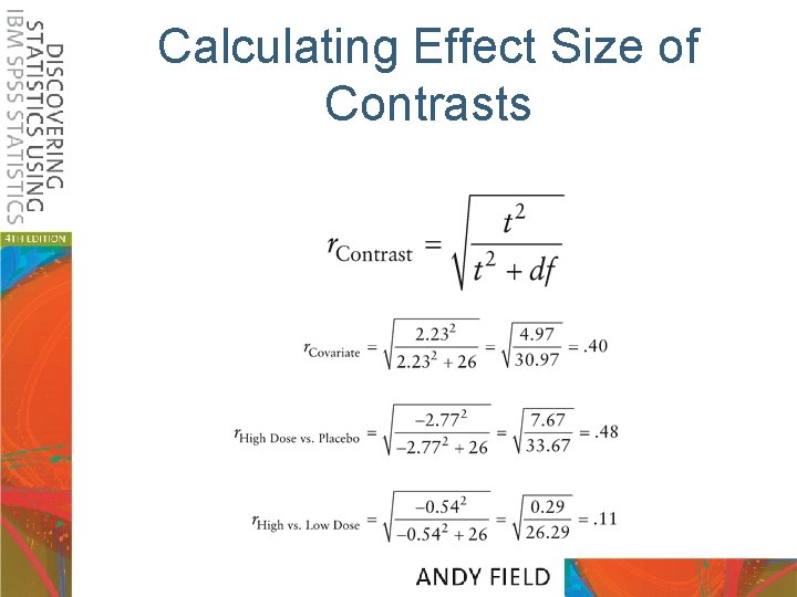 Calculating Effect Size of Contrasts 
