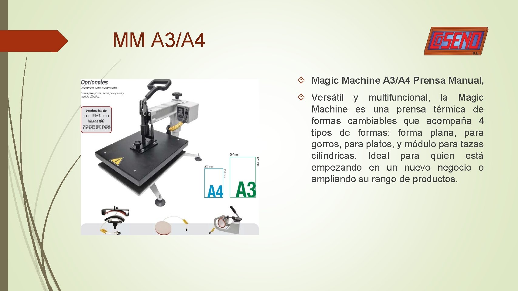 MM A 3/A 4 Magic Machine A 3/A 4 Prensa Manual, Versátil y multifuncional,