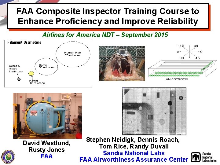 FAA Composite Inspector Training Course to Enhance Proficiency and Improve Reliability Airlines for America