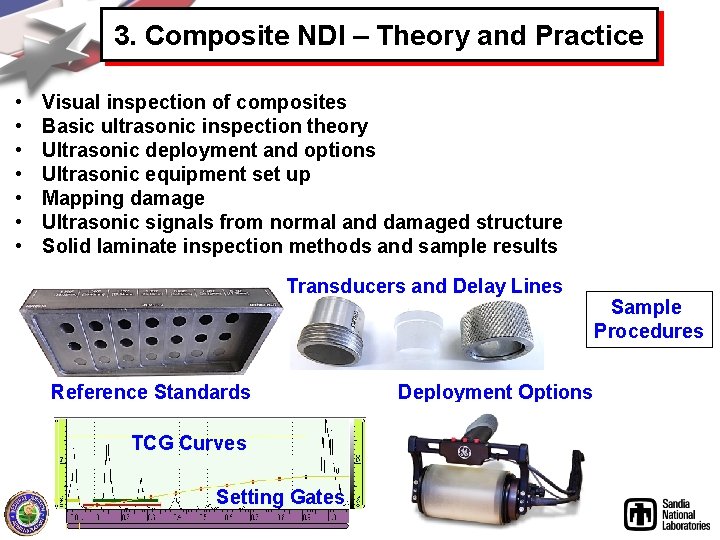 3. Composite NDI – Theory and Practice • • Visual inspection of composites Basic